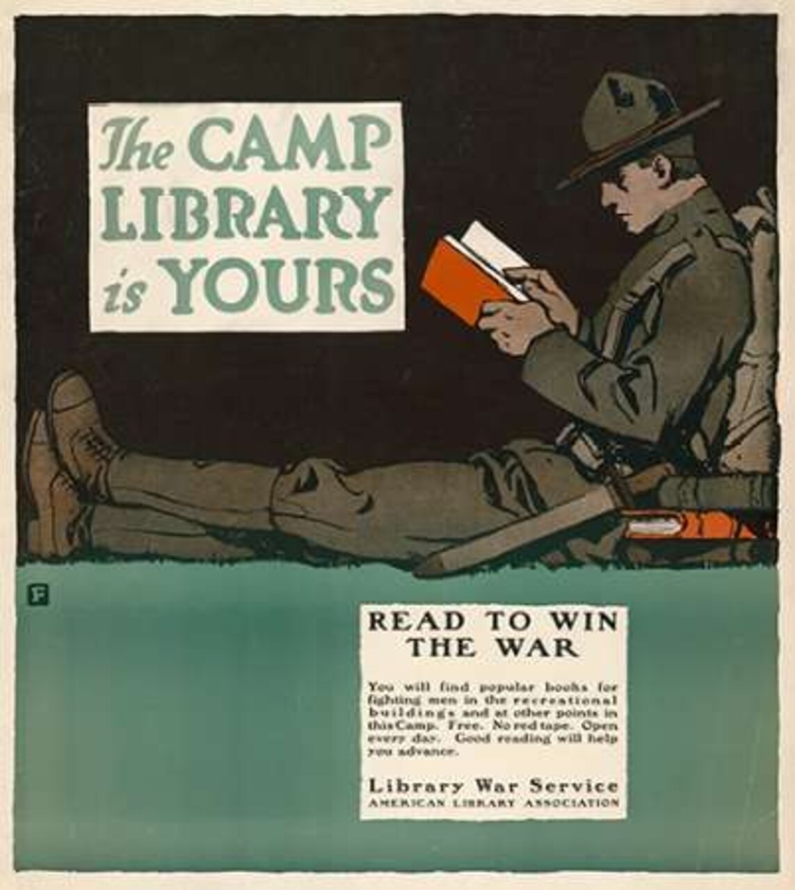 The Camp Library is Yours - Read to Win the War, 1917 Poster Print by Charles Buckles Falls - Item # VARPDX467911